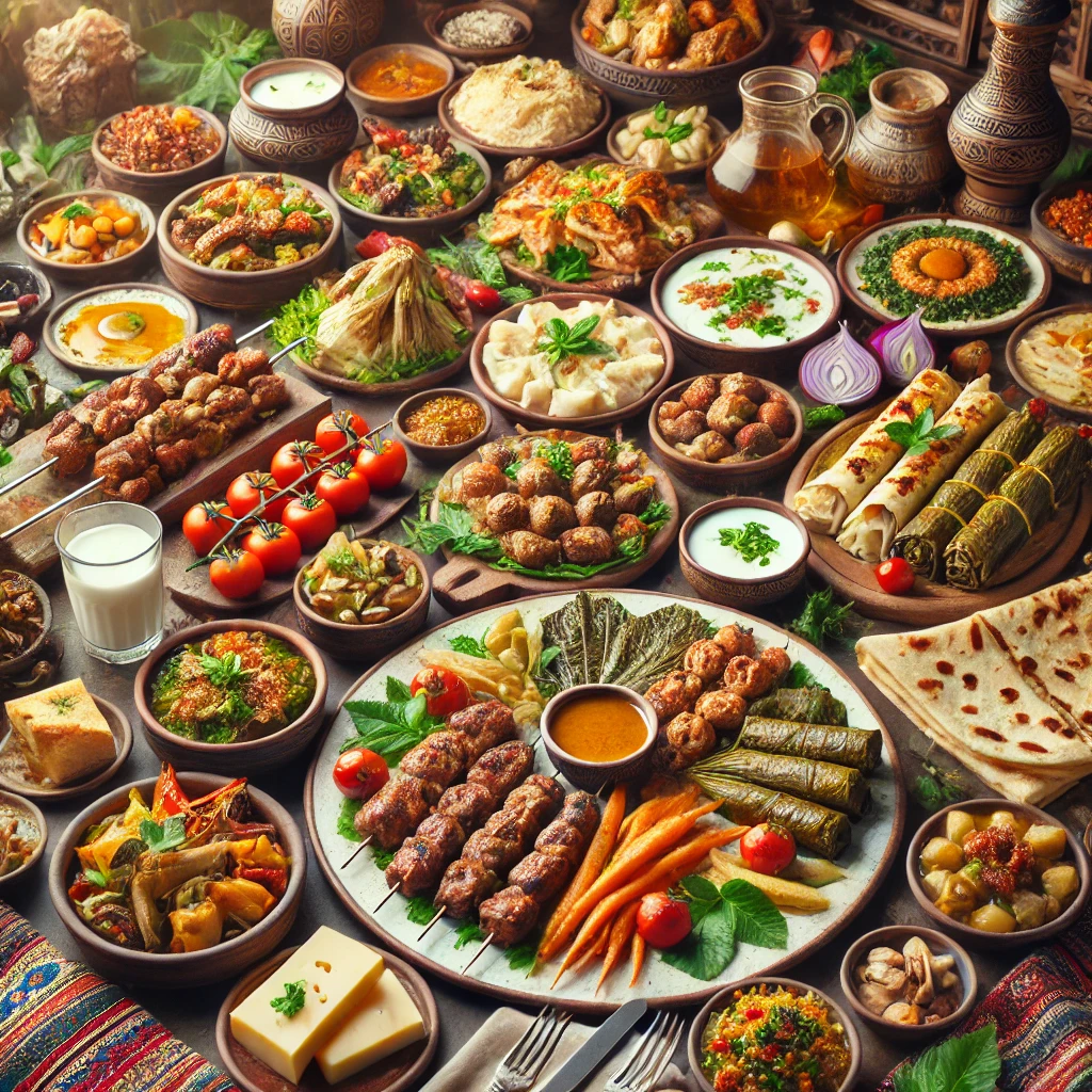 Armenian cuisine background